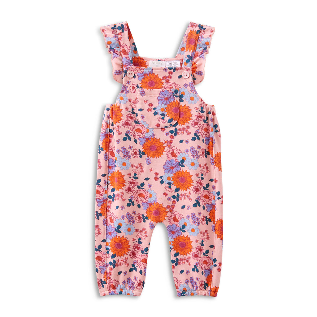 Milky Sunflower Fleece Overall