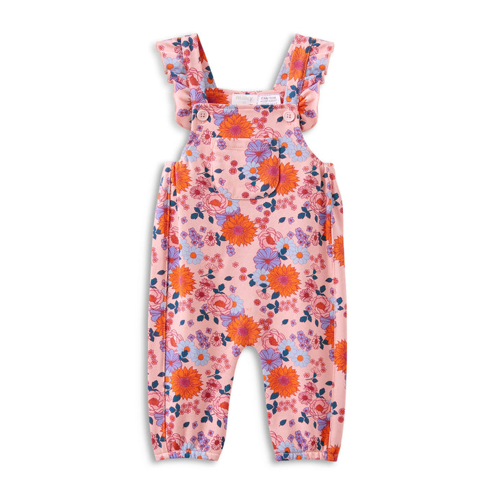 Milky Sunflower Fleece Overall
