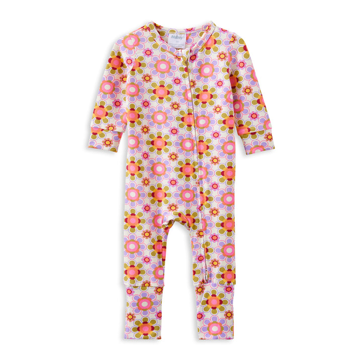 Milky Sorbet Retro Zip Romper