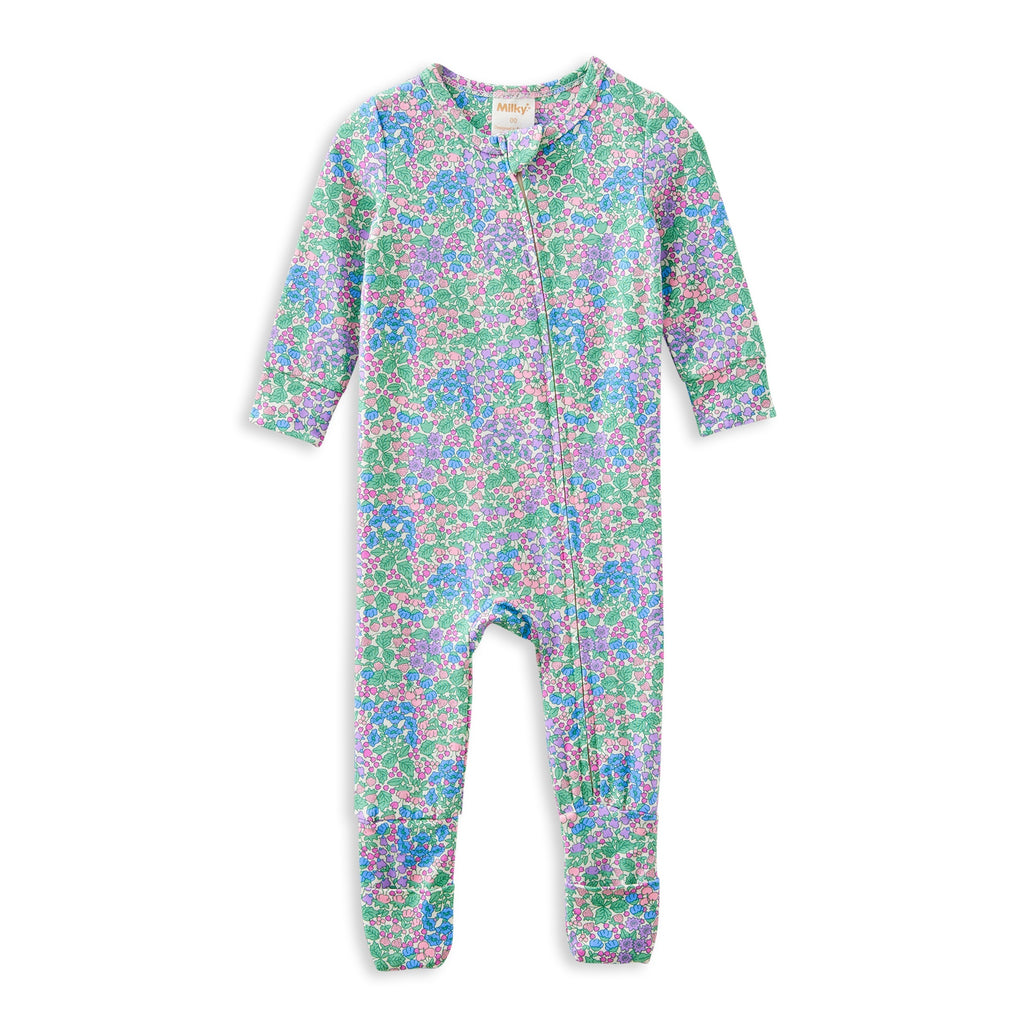 Forget Me Not Zip Romper