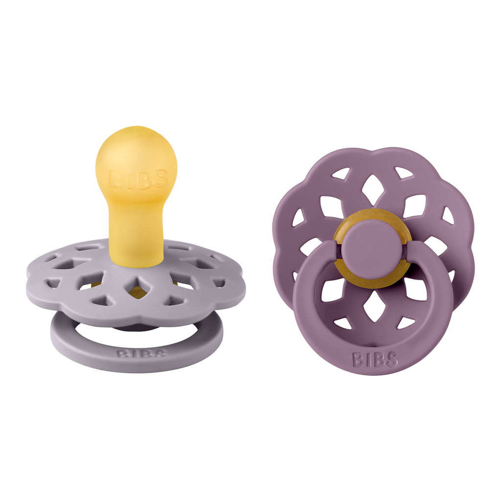 Boheme Pacifier 2 Pack - Fossil Grey/Mauve