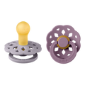 Boheme Pacifier 2 Pack - Fossil Grey/Mauve