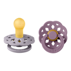 Boheme Pacifier 2 Pack - Fossil Grey/Mauve