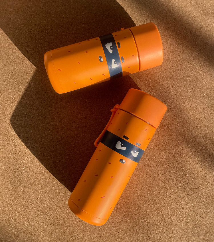 Frankster Drink Bottle 475ml - Neon Orange/Robin
