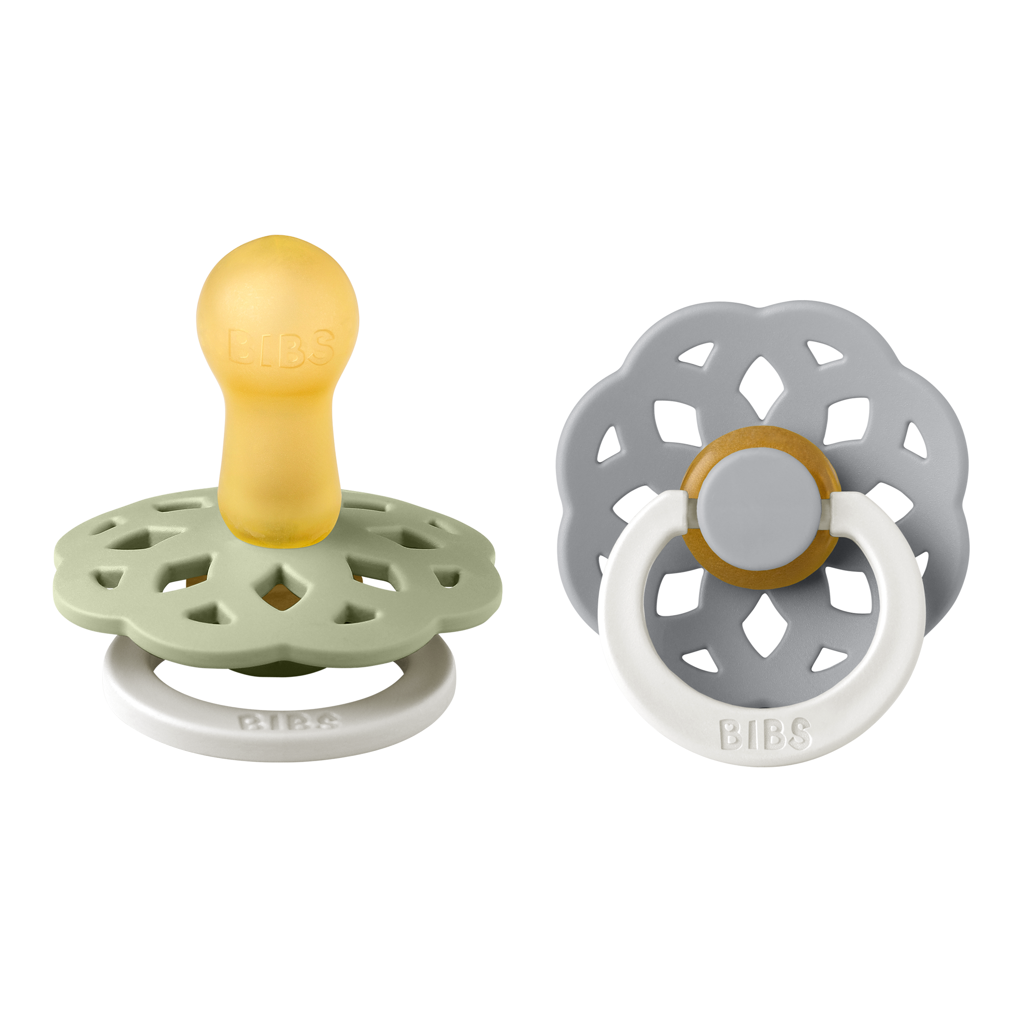 Boheme GLOW Pacifier 2 Pack - Sage/Cloud