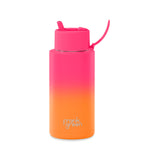 Drink Bottle 1L - Summer Sunset | Flip Straw Lid