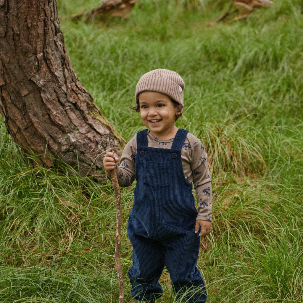 Nature Baby Tipper Overalls - Navy