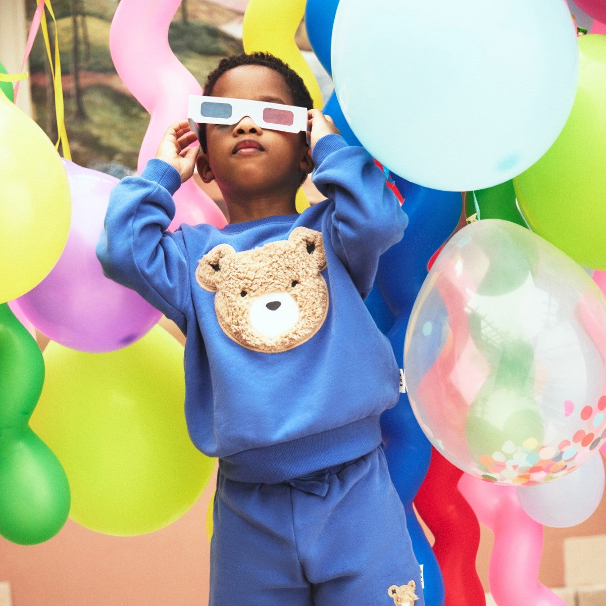 Furry Huxbear Cobalt Sweatshirt