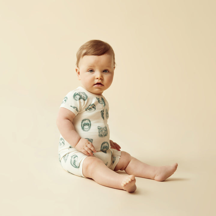 Wilson and Frenchy Hello Jungle Organic Boyleg Zipsuit
