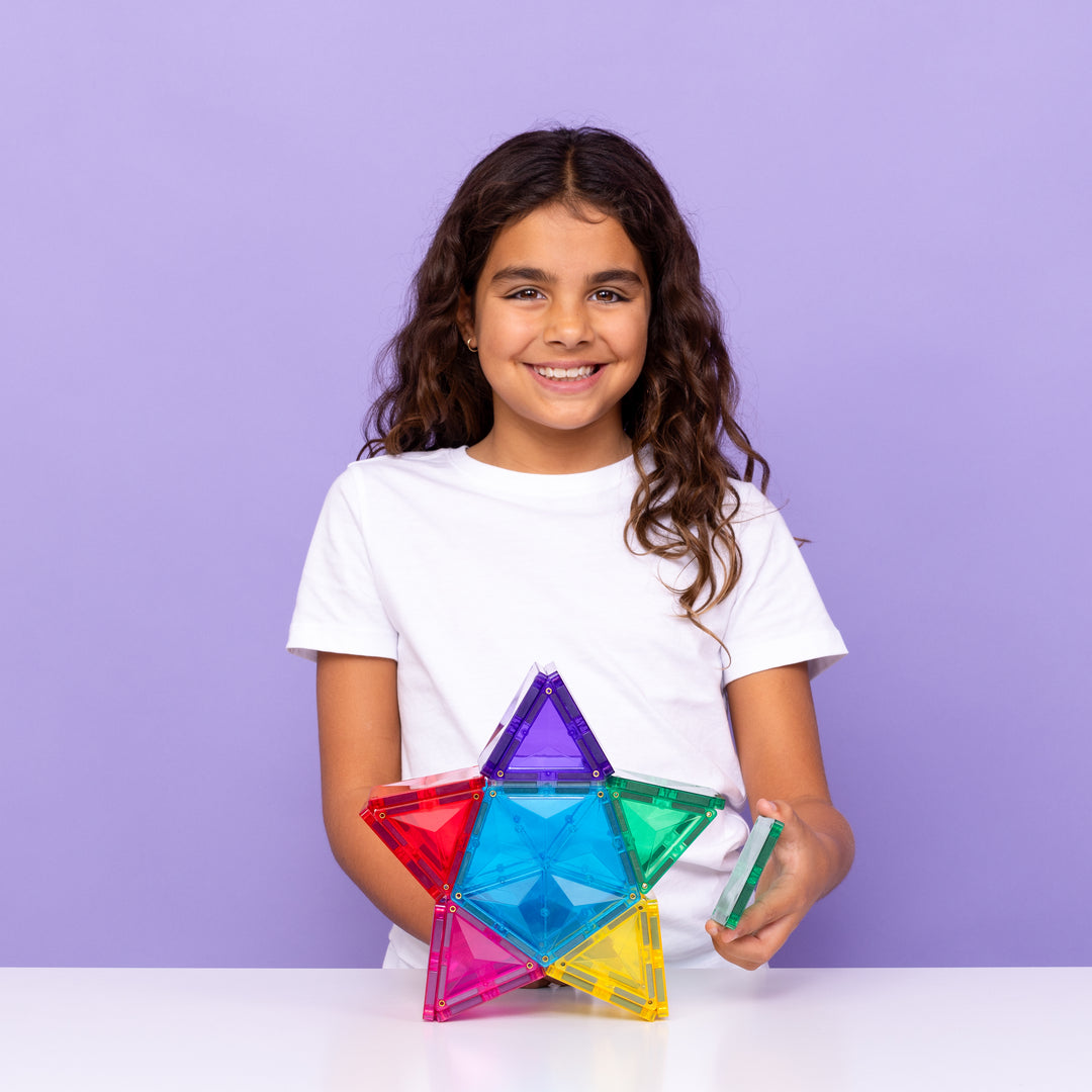 Connetix Tiles - 28 Piece Light |  Star Pack