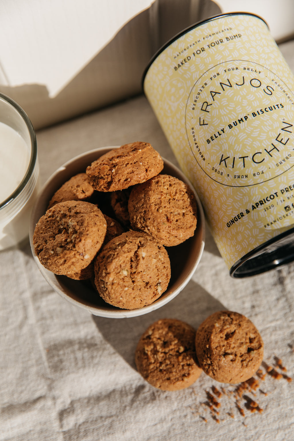 Belly Bump Pregnancy Biscuits - Ginger and Apricot