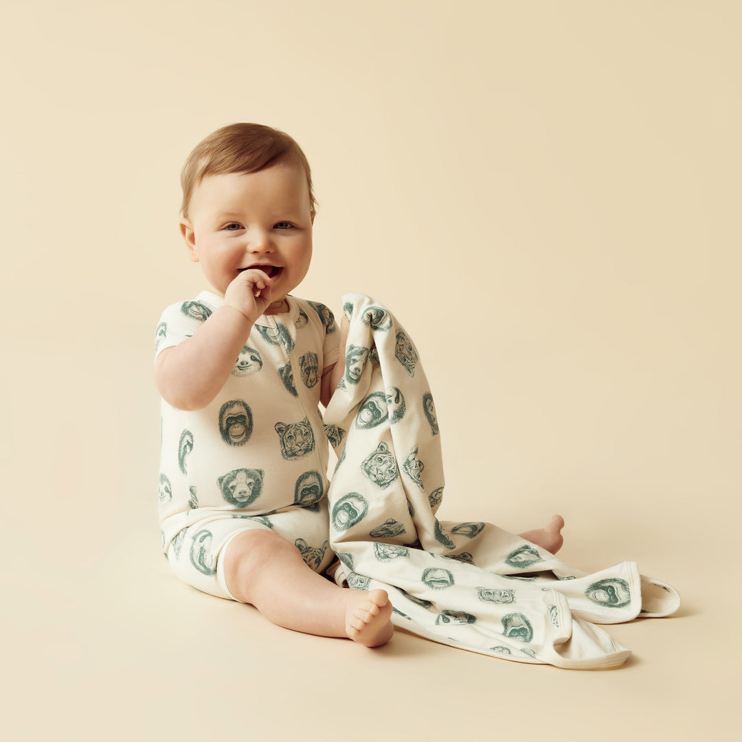 Wilson and Frenchy Hello Jungle Organic Boyleg Zipsuit