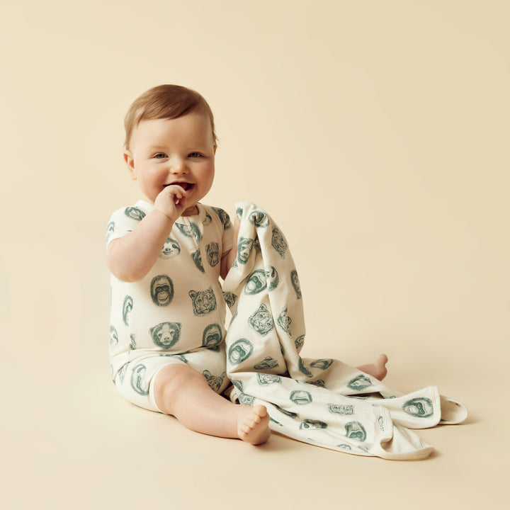 Wilson and Frenchy Hello Jungle Organic Boyleg Zipsuit