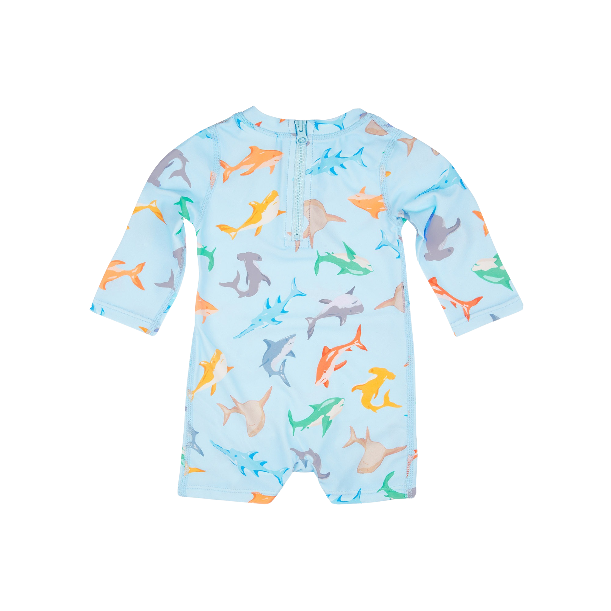 Swim Long Sleeve Onesie - Sharky