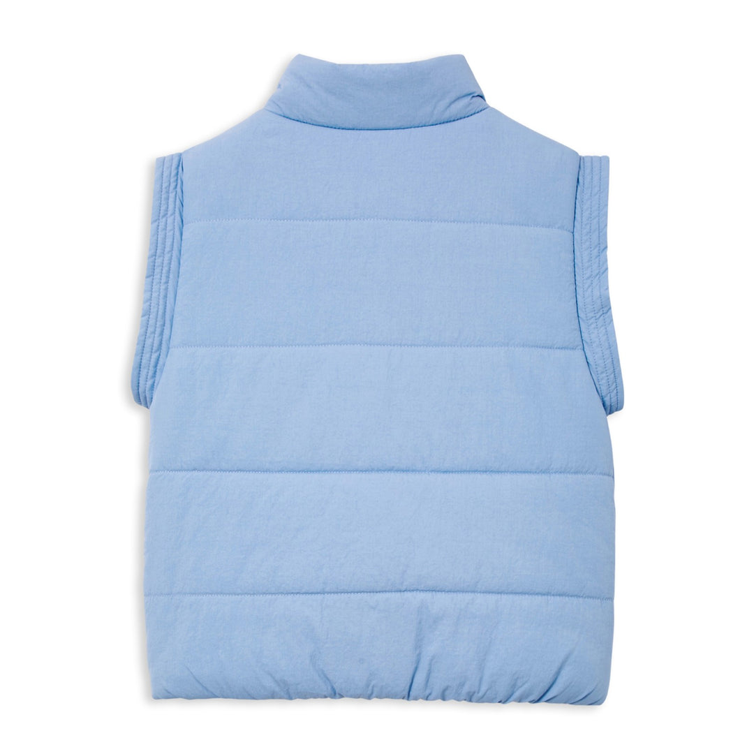 Milky Puffer Vest - Bluebell