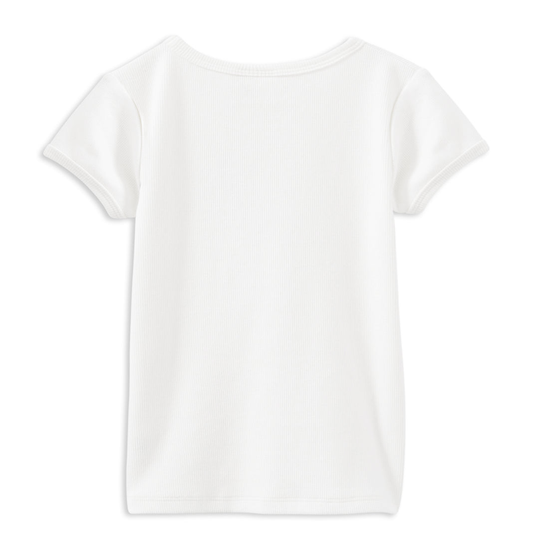 Milky Rib Tee White