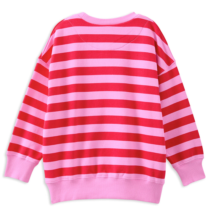 Milky Cherry Stripe Sweat