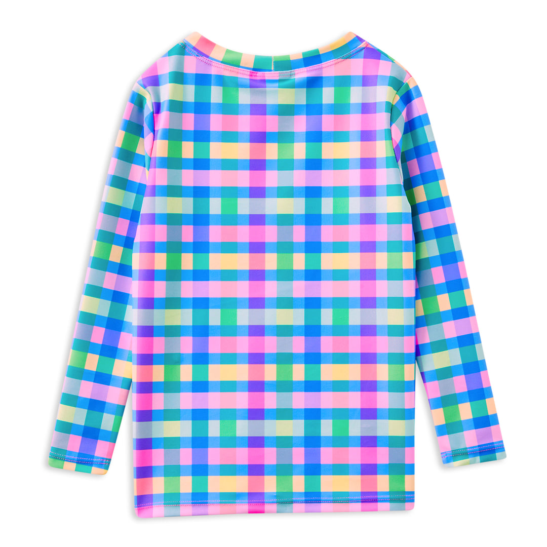 Milky Picnic Check Rash Vest