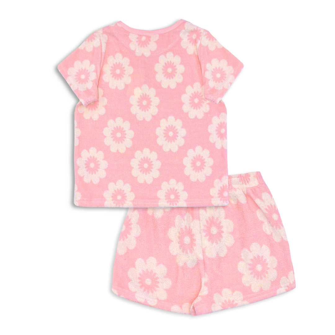 Milky Floral Terry Towelling Set