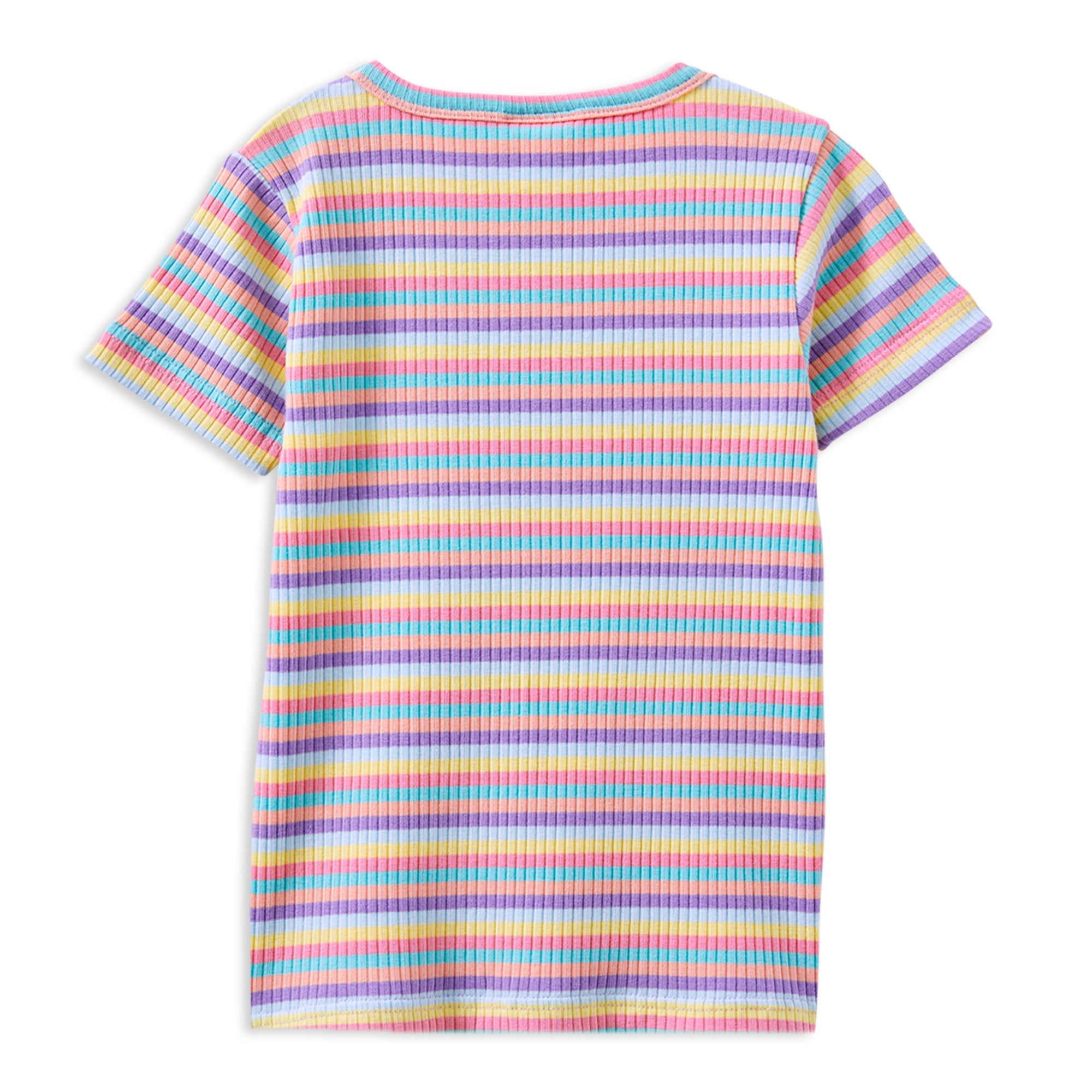 Milky Multi Stripe Rib Tee