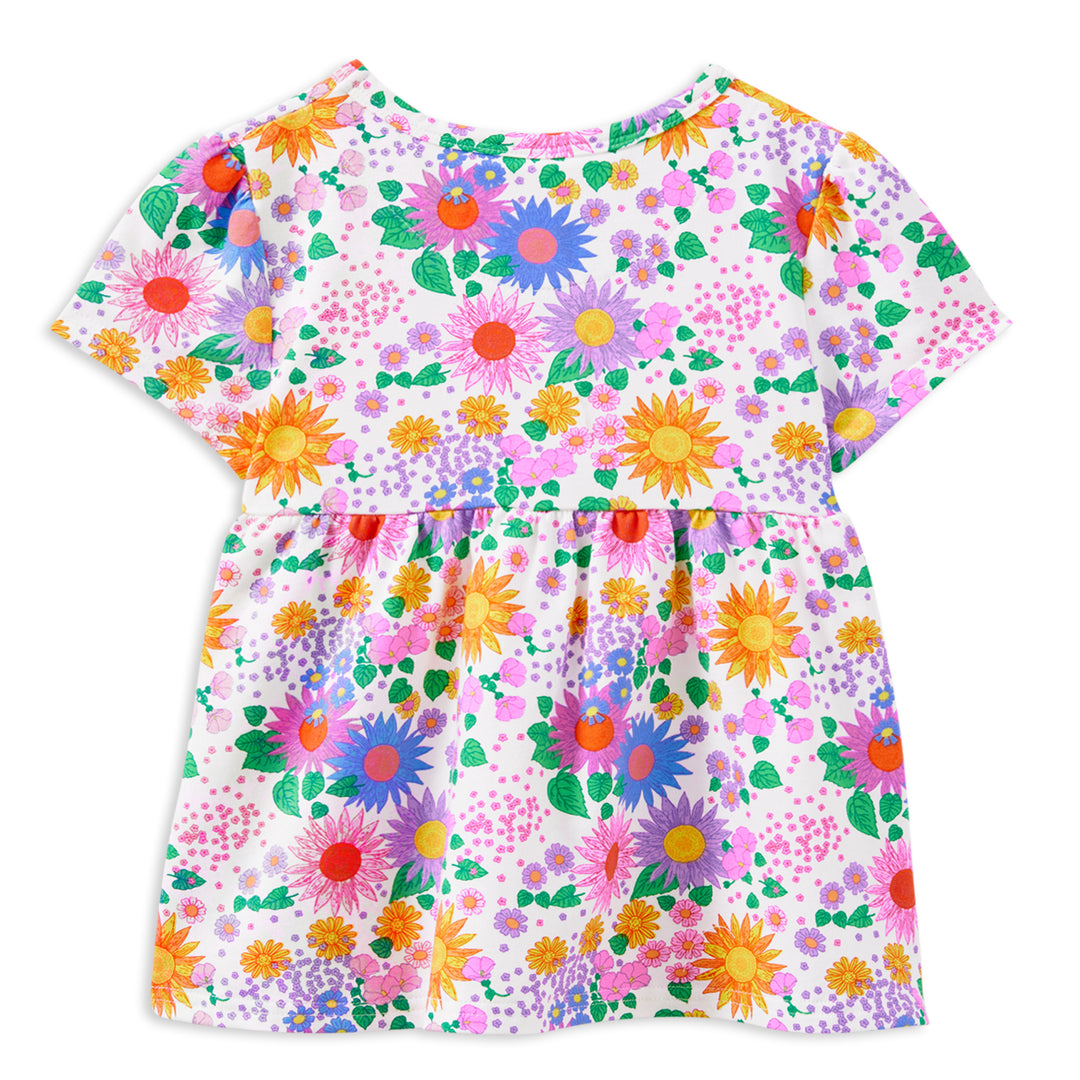 Milky Sunshine Floral Swing Tee