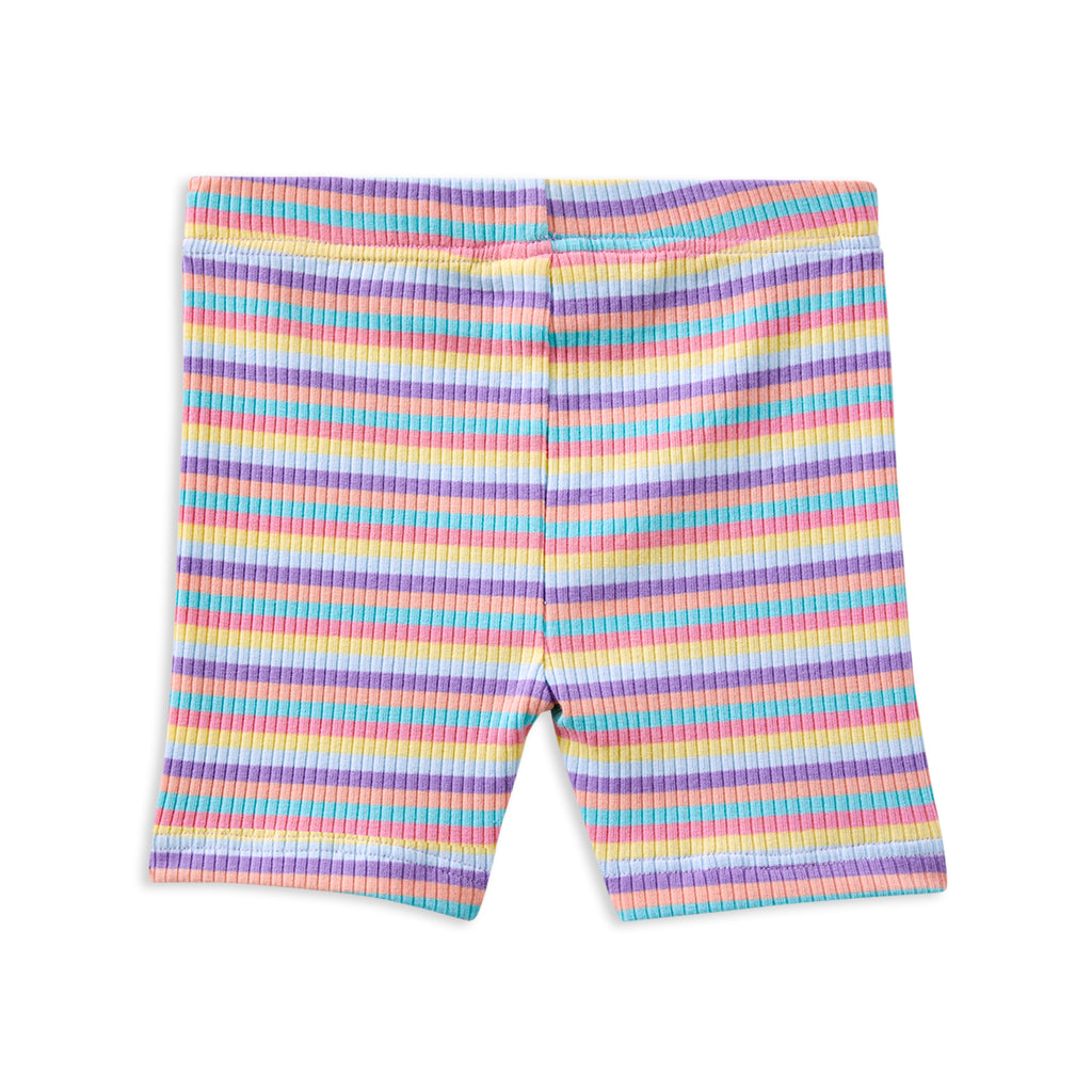 Milky Multi Stripe Bike Short