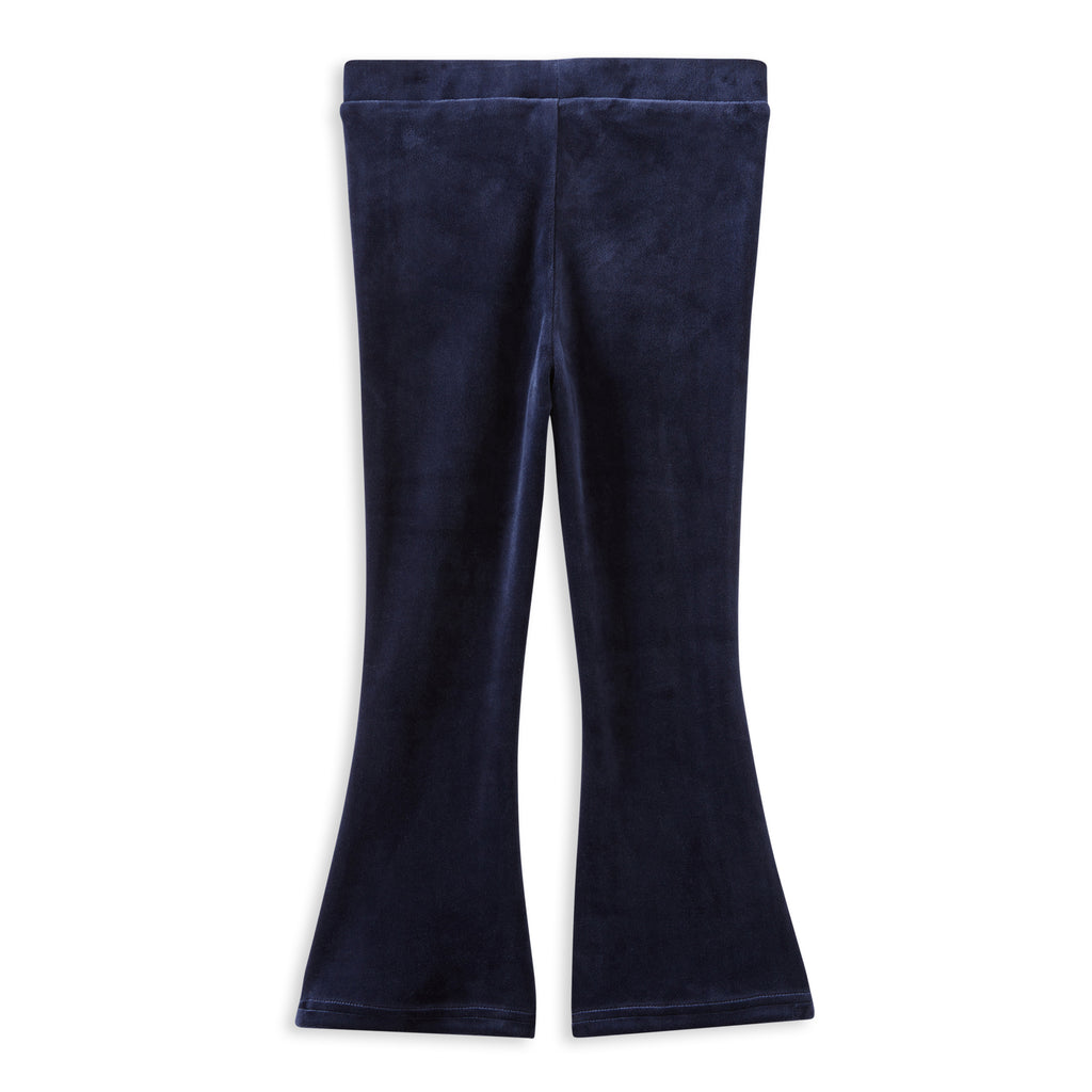 Navy Velour Flares