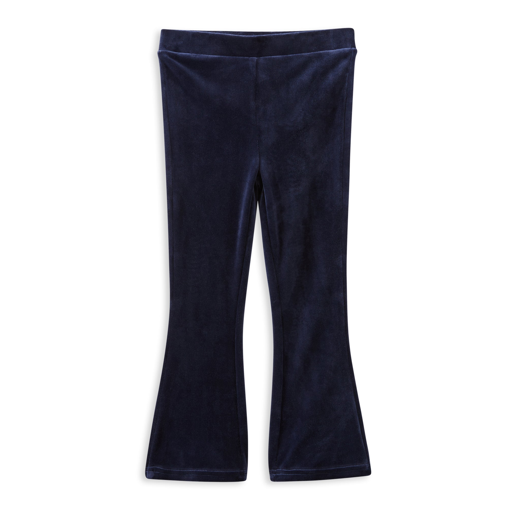 Navy Velour Flares