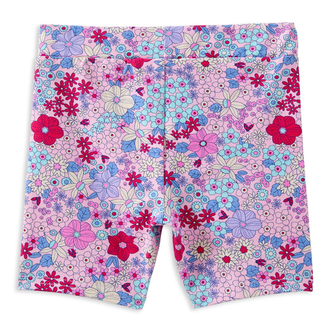 Milky Lilac Bloom Bike Shorts