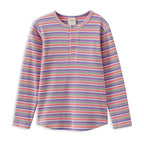 Milky Stripe Waffle Henley