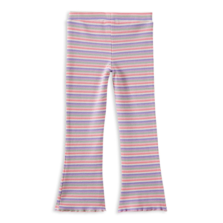 Milky Stripe Waffle Flared Legging