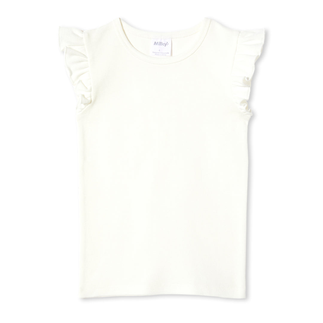 Milky Rib Tee - White