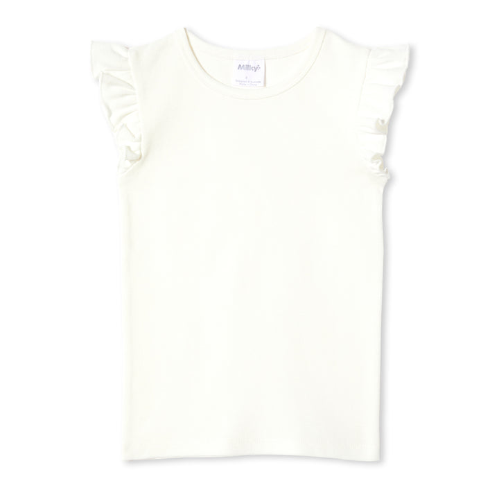 Milky Rib Tee - White