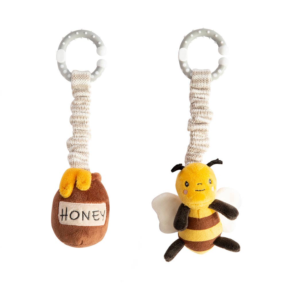 2 Pack Stroller Toy - Bee and Honey Pot