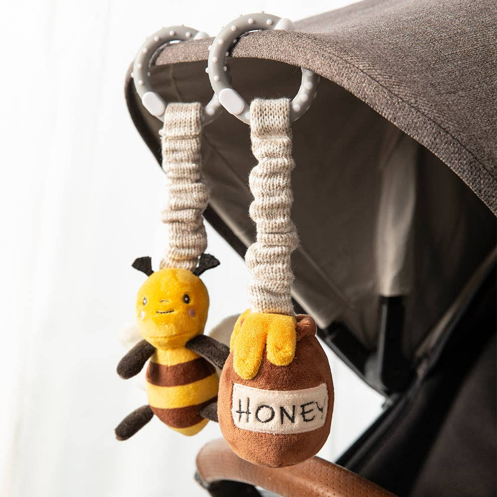2 Pack Stroller Toy - Bee and Honey Pot