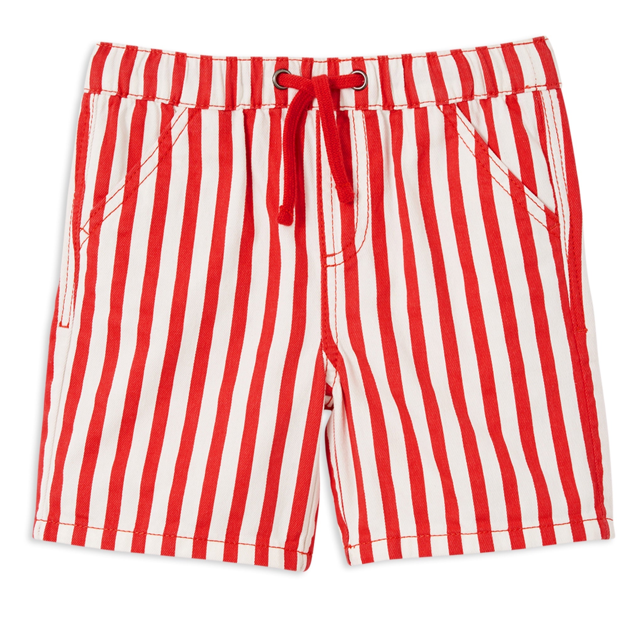 Milky Red Stripe Short