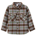 Milky Earth Check Overshirt