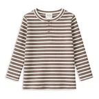 Latte Stripe Henley