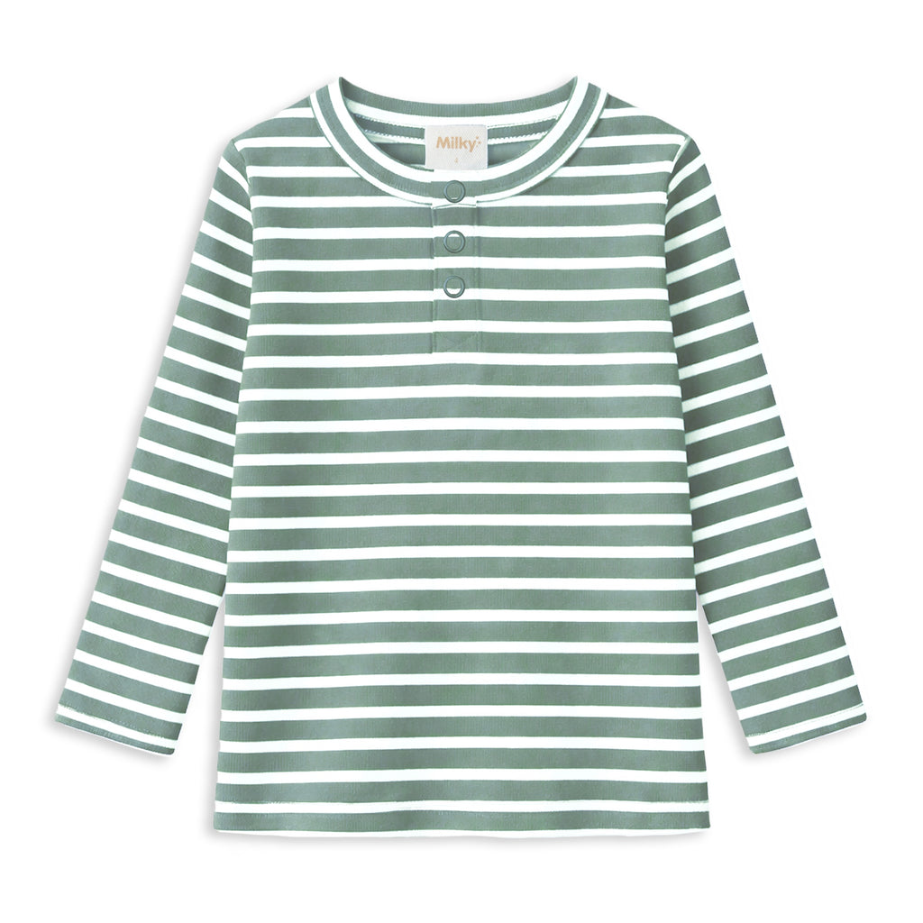 Fern Stripe Henley