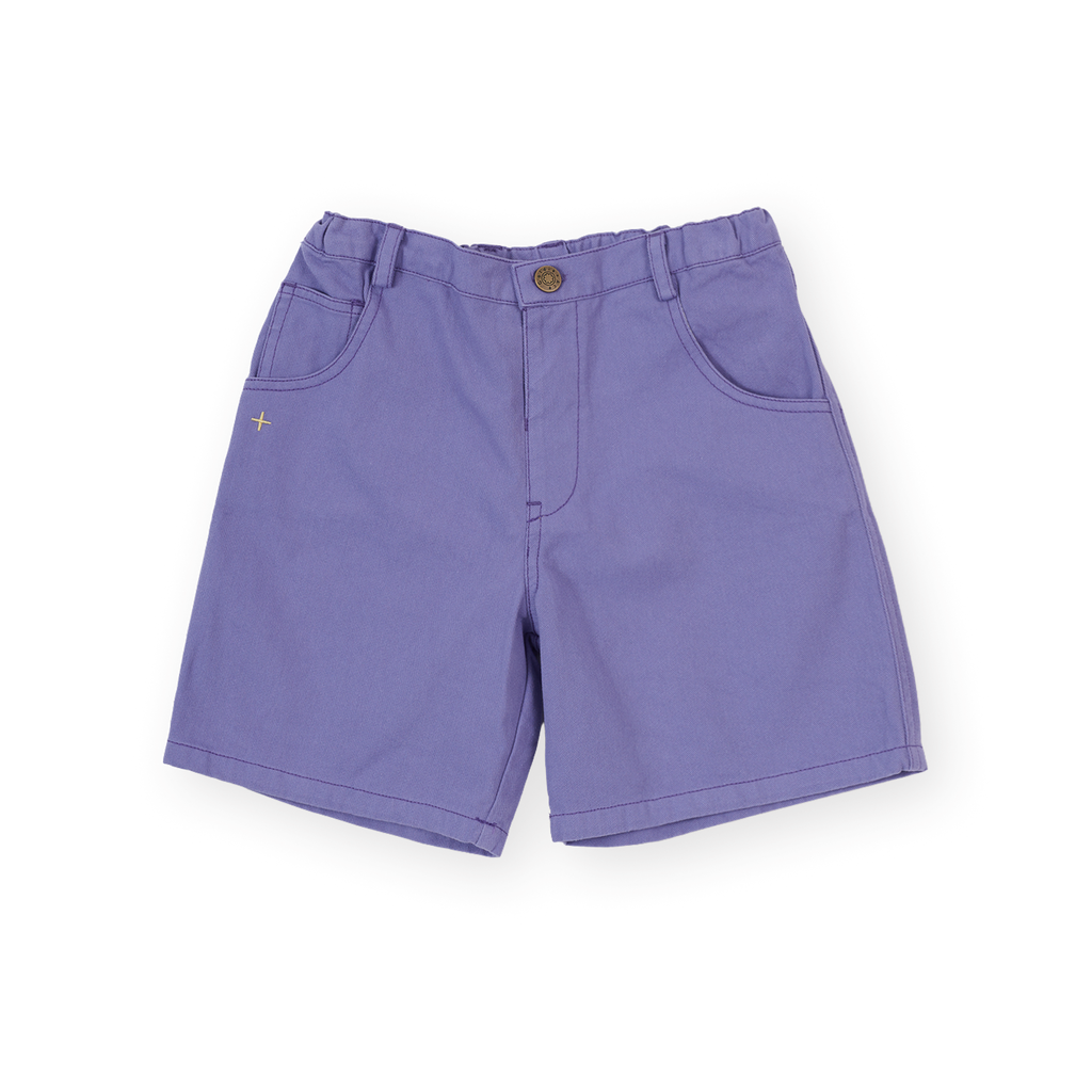 Wide Leg Apple Denim Shorts