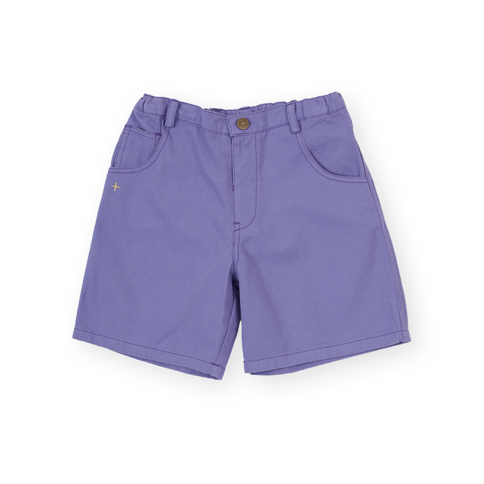 Wide Leg Apple Denim Shorts