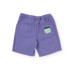 Wide Leg Apple Denim Shorts