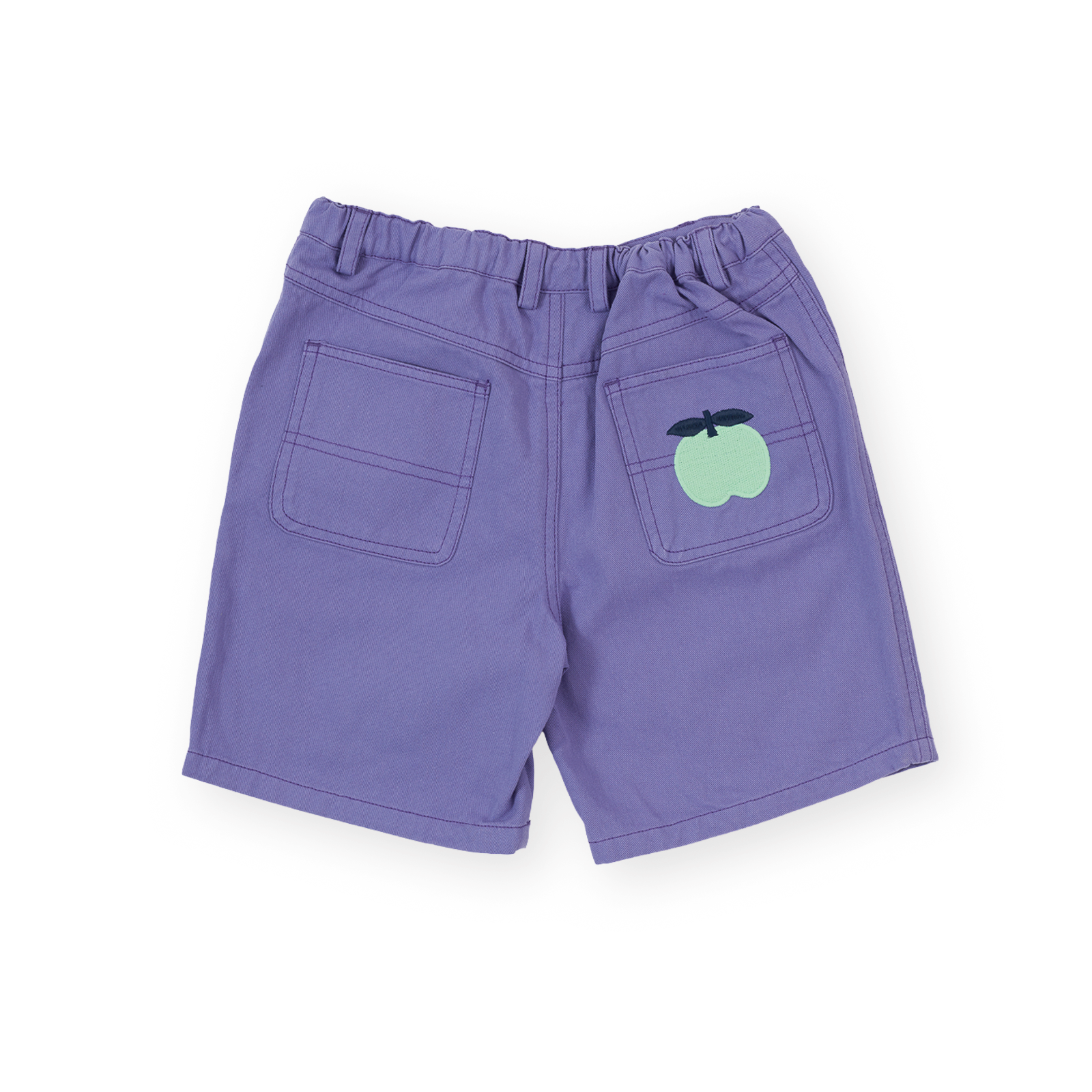 Wide Leg Apple Denim Shorts