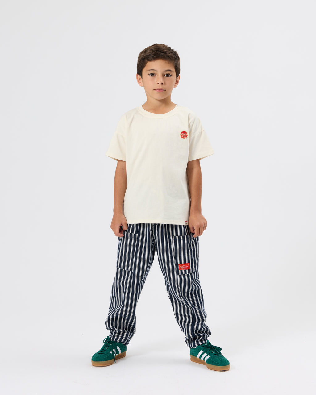 Railroad Stripe Kit Pocket Pant Indigo