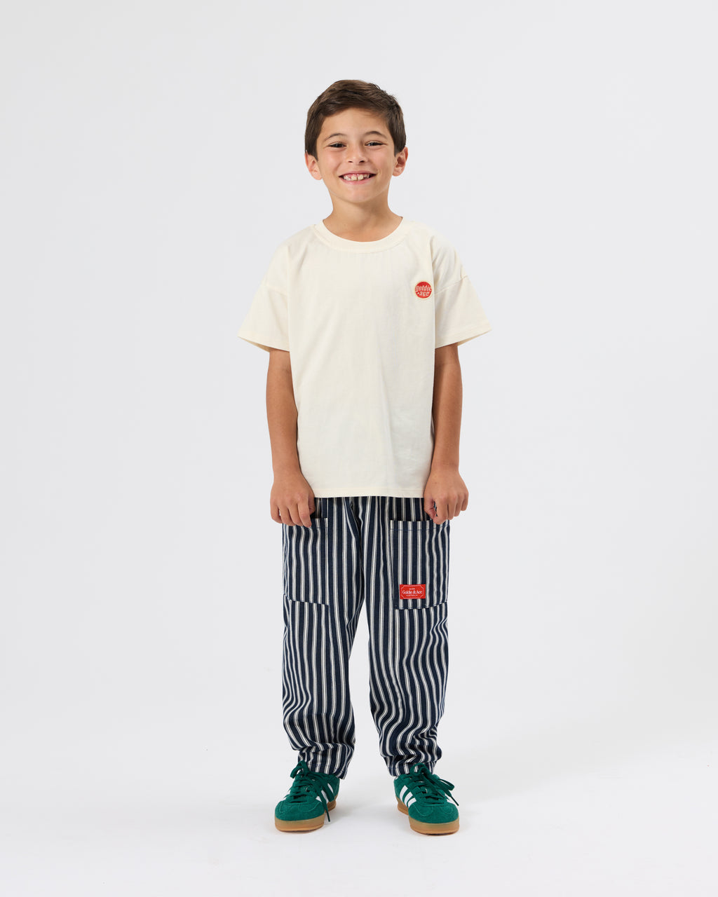 Railroad Stripe Kit Pocket Pant Indigo