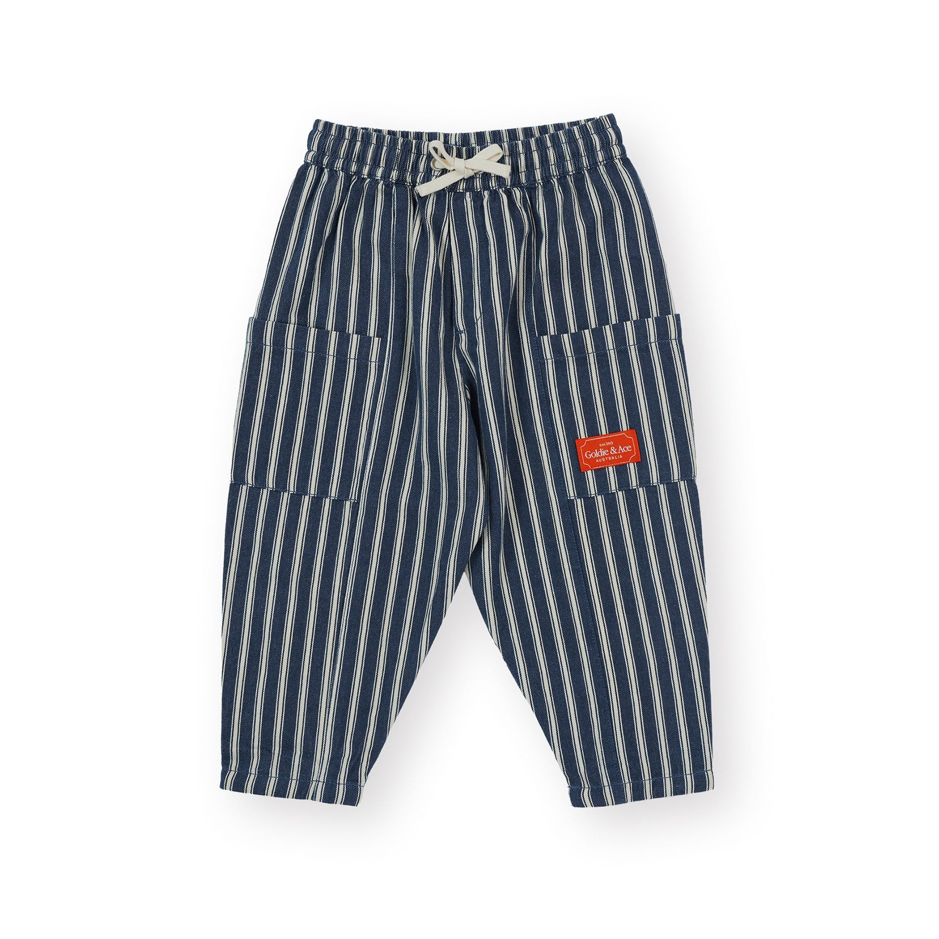 Railroad Stripe Kit Pocket Pant Indigo