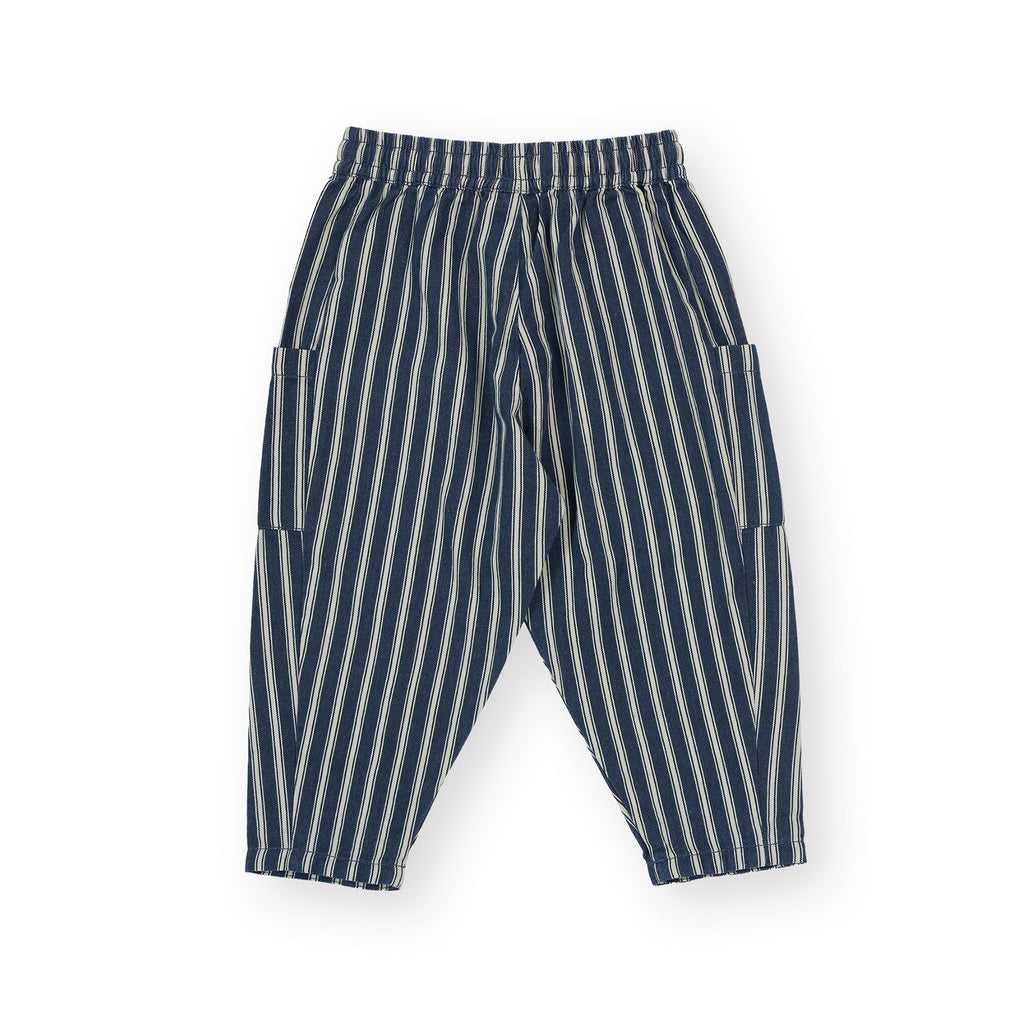 Railroad Stripe Kit Pocket Pant Indigo