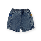 Colour Block Vintage Denim Shorts