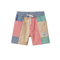 Patchwork Stripe Noah Pocket Shorts