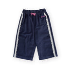 Velour Broderie Wide Leg Pant